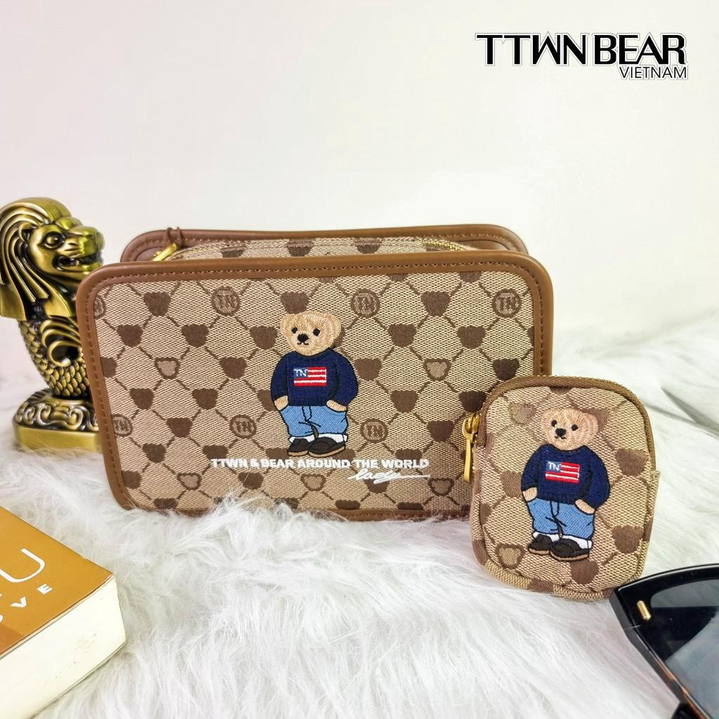 Túi xách nữ TN3020 đeo chéo thời trang công sở đi học đi chơi TTWN BEAR da PVC cao cấp