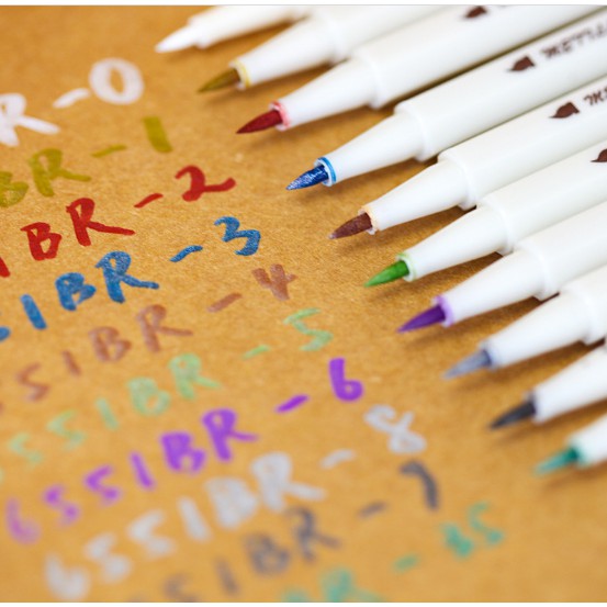 Bút lông mềm nhiều màu sắc Ngòi bút 1mm, DIY Trang Trí, Phác Thảo, Highlight - Văn Phòng Phẩm Sáng Tạo
