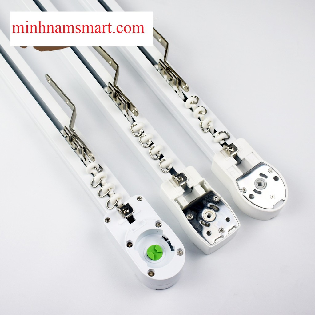 Ray rèm tự động - kiểu ray thẳng   kèm đủ phụ kiện - Hệ ray chống ồn kiểu - phù hợp cho động cơ DOOYA, TUYA, AOK