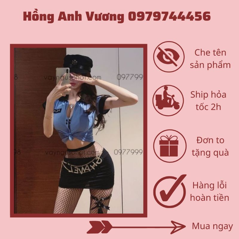 đồ ngủ hóa trang tiếp viên gợi cảm