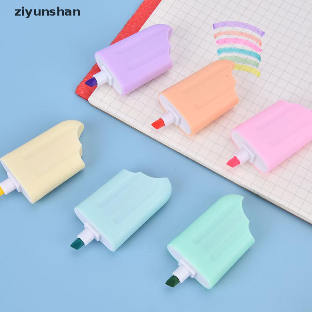 Set 6 Bút Đánh Dấu Hình Cây Kem Dễ Thương