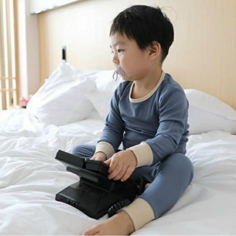 Bộ Thu Đông Minky Mom Cạp Cao Bo Gấu Chất Len Tăm Hàng Xuất