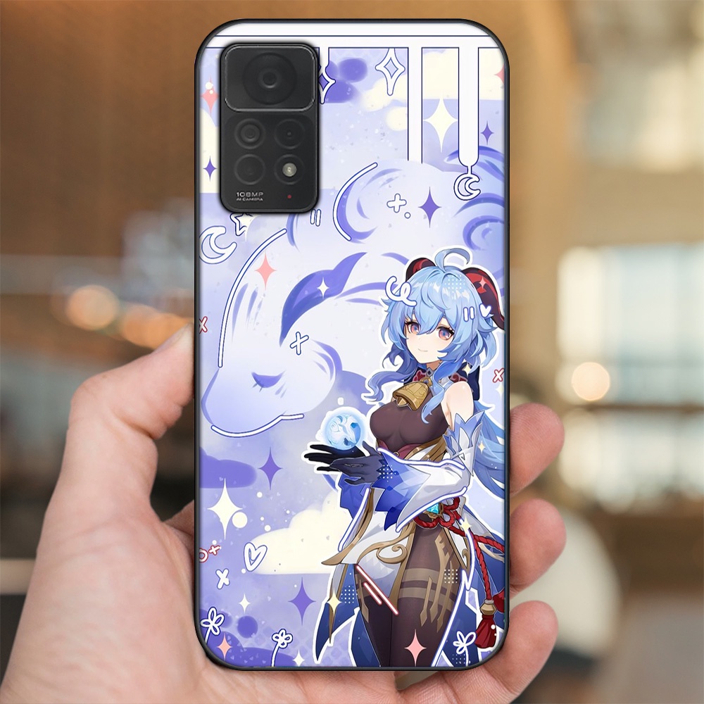 Ốp lưng Xiaomi Redmi Note 11 Pro 4G viền đen in hình Ganyu Genshin Impact