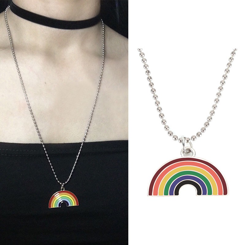 [Mã FASHIONCB231 hoàn tối đa 30K xu đơn 99K] Fashion Necklace with Rainbow Chains 2020