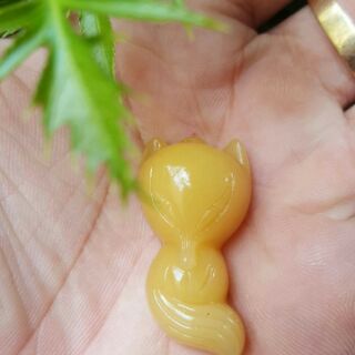 Mặt dây hồ ly đá thiên nhiên