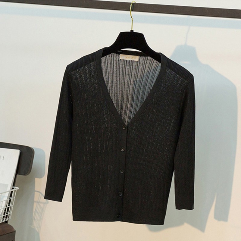 Áo khoác Cardigan dệt kim tay lỡ chống nắng | BigBuy360 - bigbuy360.vn