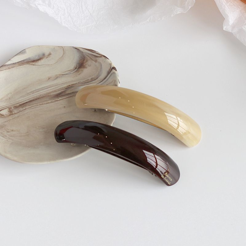 Kẹp Tóc Màu Xanh Lá / Đen Phong Cách Retro Thanh Lịch Cho Nữ