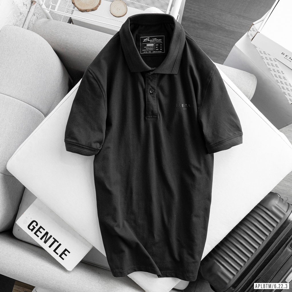 Áo thun  cổ trụ nam chất liệu vải cotton chính phẩm, form siêu đẹp 8316