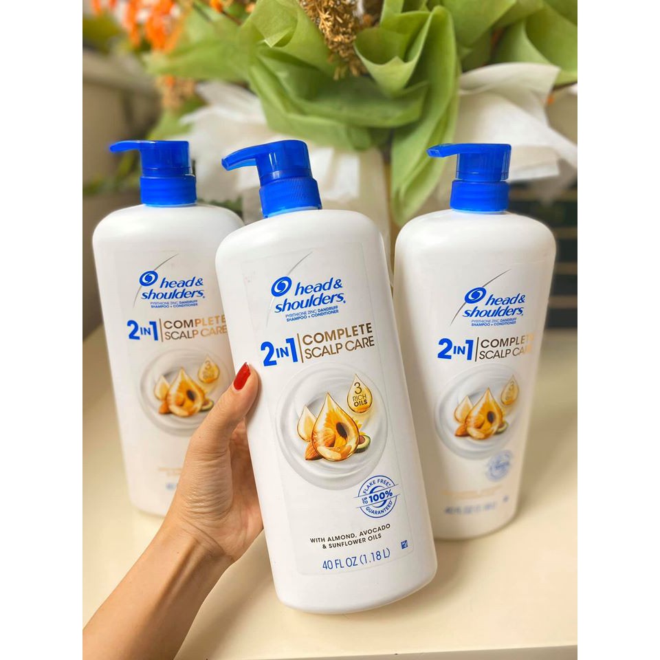 [USA] Dầu Gội Xả Trị Gàu Head &amp; Shoulders Complete Scalp Care 1.18L