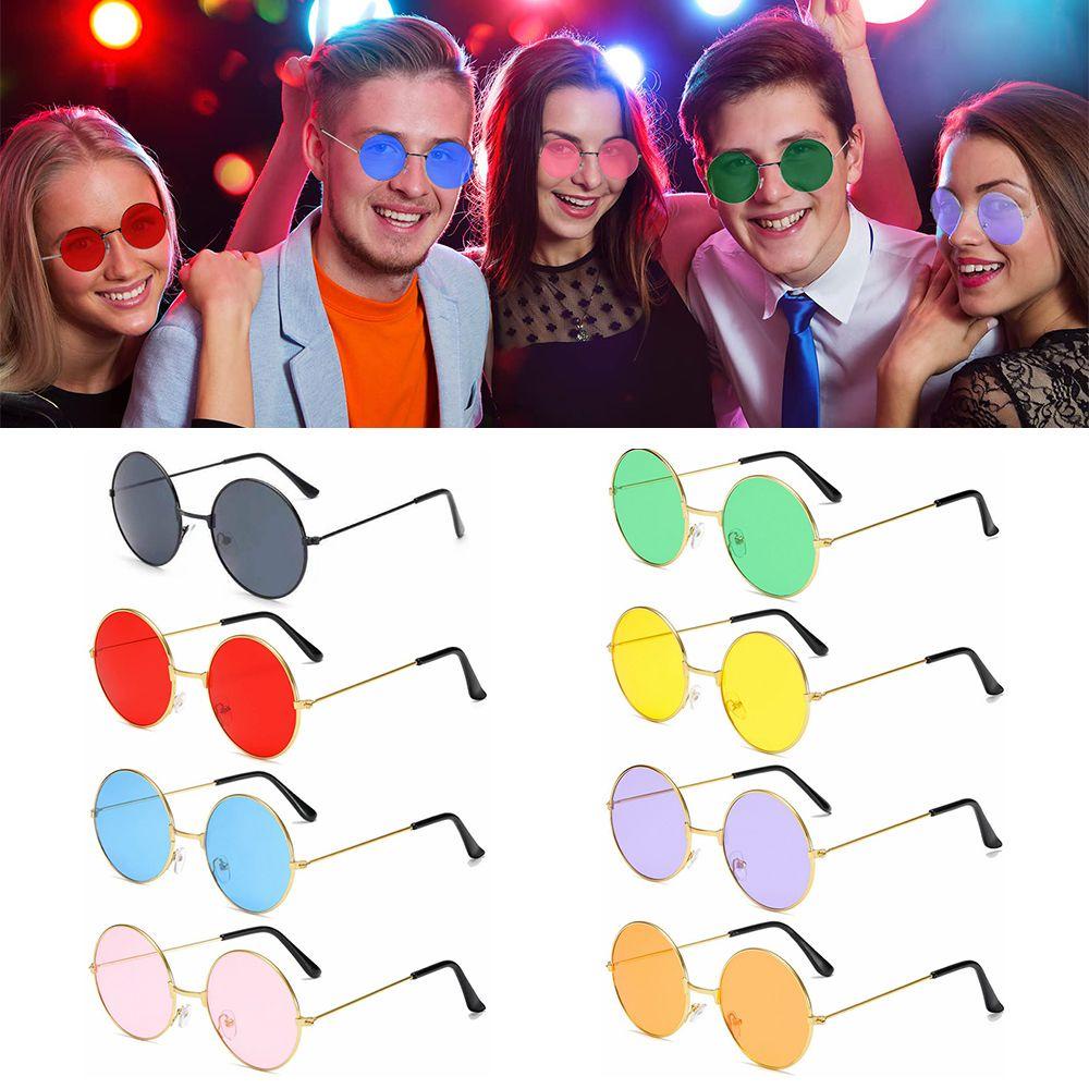 EUTUS Kính Mát Gọng Tròn Phong Cách Hippie Thời Trang Cho Nam Nữ