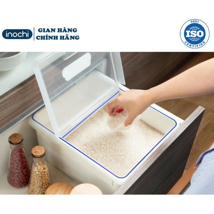 Thùng đựng gạo nhựa cao cấp Sendai 12Kg ,Thùng gạo cao cấp kháng khuẩn