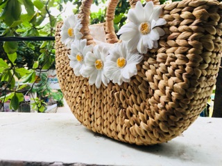 TÚI CÓI HOA CÚC TRẮNG (Ảnh thật shop tự chụp)