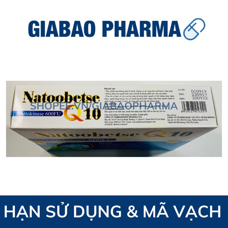 Viên uống bổ não NATTO BEST Q10 hoạt huyết dưỡng não, giúp tăng cường tuần hoàn não