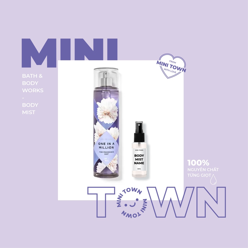 ONE IN MILLION - Xịt Thơm Body Mist Sữa Dưỡng Thể Body Lotion lưu hương toàn thân Bath & Body Works
