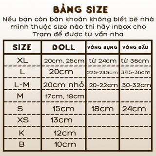 [ OUTFIT CHO DOLL ] Váy hoa cúc tím