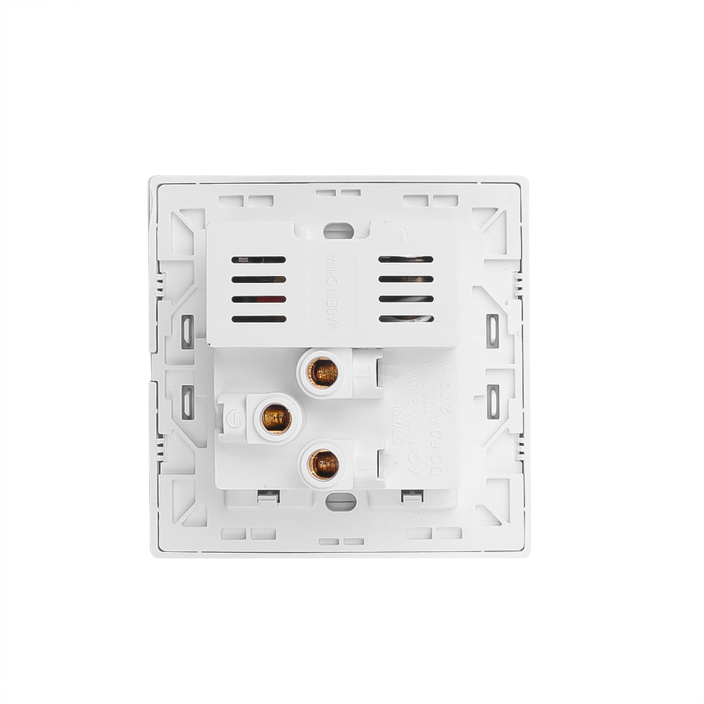 Ổ cắm điện gắn tường 2 cổng USB đa năng chất lượng cao