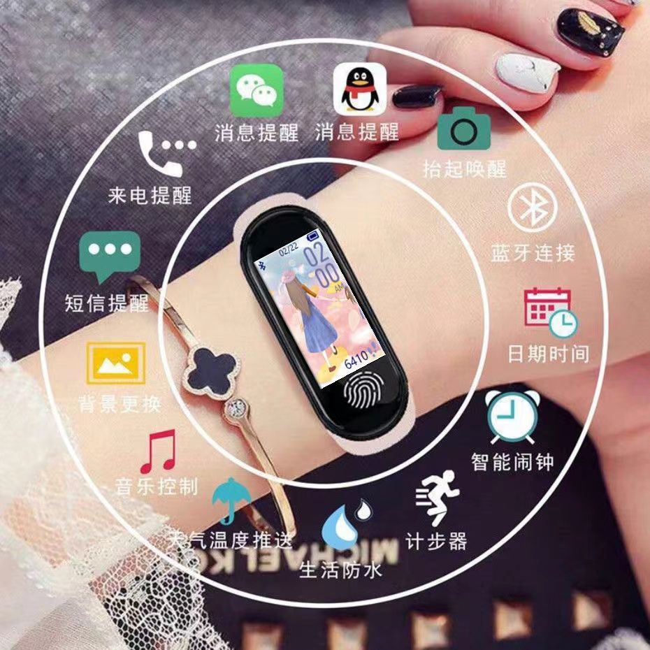 đồng hồ thông minh đa năng theo dõi tình trạng sức khoẻ 6 apple huawei millet OPPO gm
