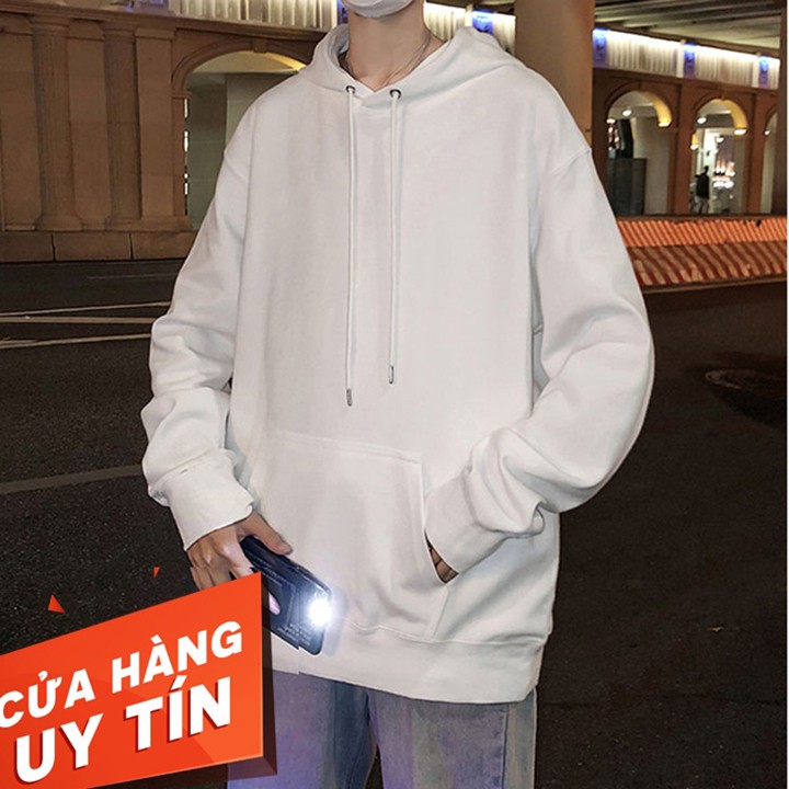 [VIDEO THẬT] Áo Hoodie Nỉ Bông Trơn MonsterX Form Rộng 5 màu (unisex nam nữ đều mặc được)