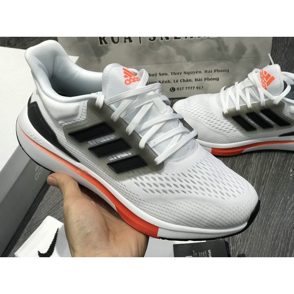Siêu Phẩm Giày Thể Thảo Sneaker EQ21 Trắng Cam  SIêu Xinh Cao Cấp Ảnh Thật + freeship + Tặng Tất