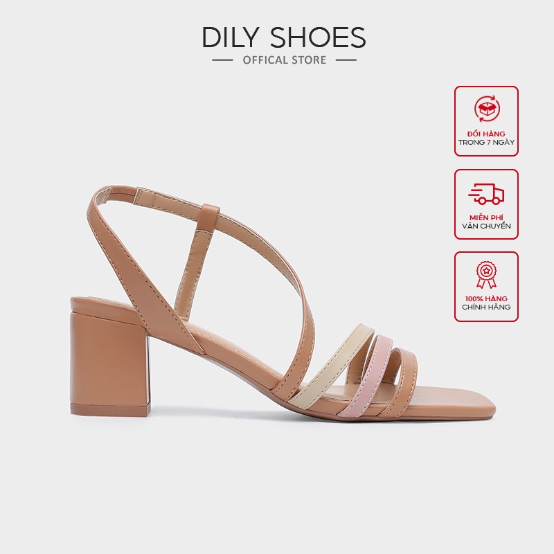 Giày Sandal DILY Gót Vuông Dễ Mang Cao 5cm_AA0231