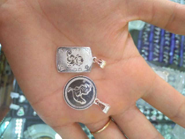 Mặt dây 12 con giáp bạc ta_Van jw