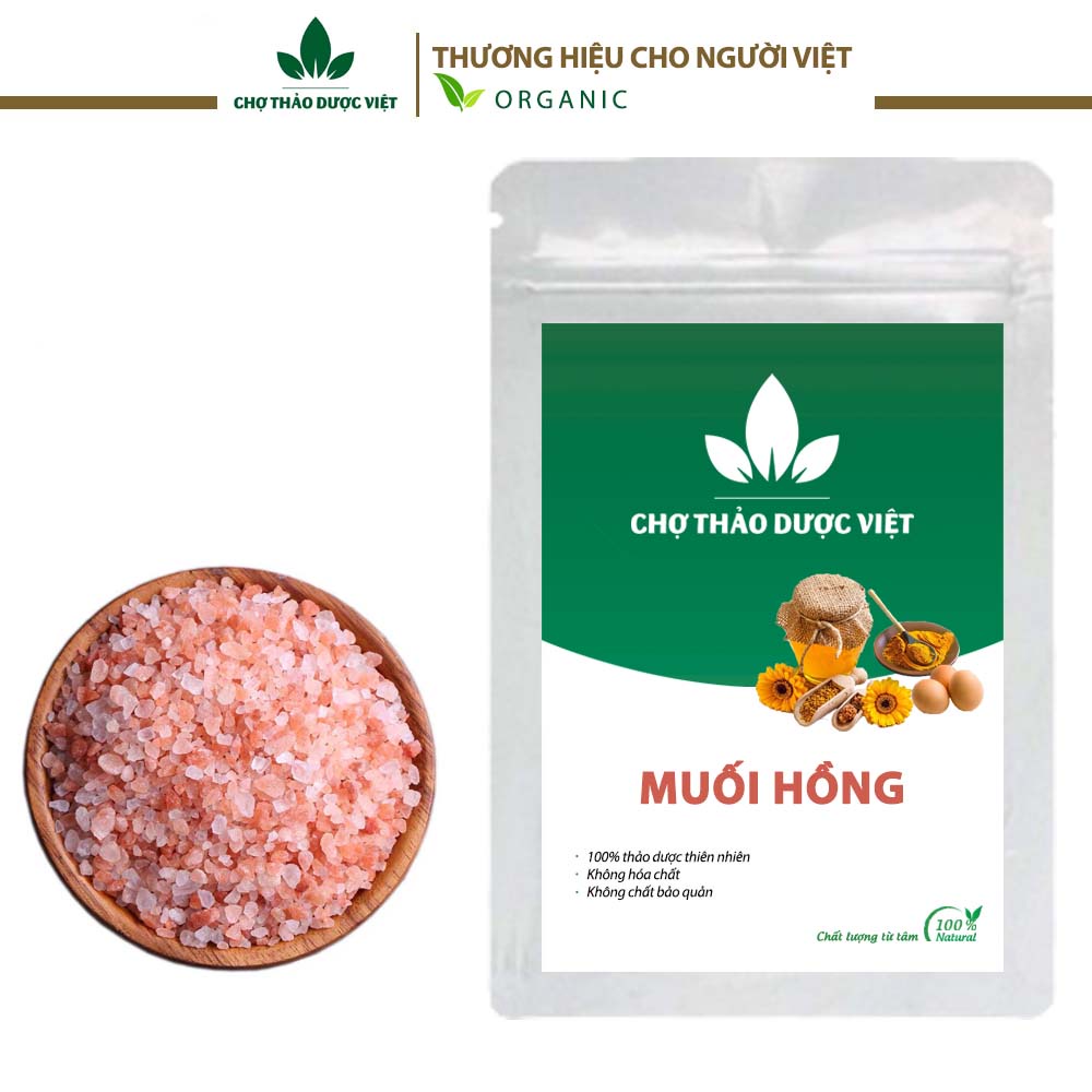 Muối hồng Himalaya organic 1kg ( Muối hồng cho bé ăn dặm, gia vị nấu ăn, nấu sữa hạt) - Chợ Thảo Dược Việt