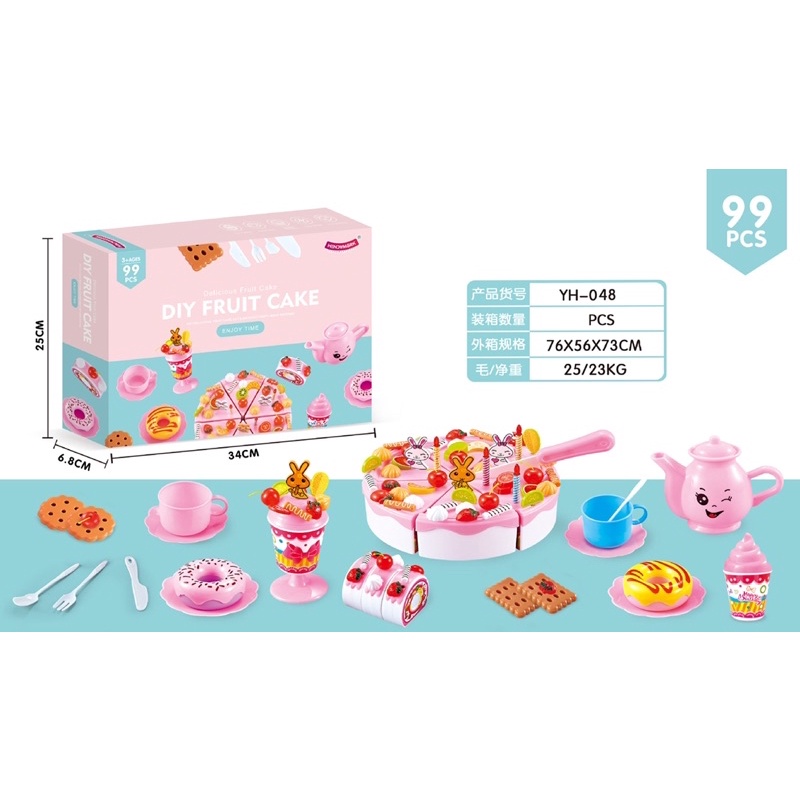 Đồ chơi bánh sinh nhật cho bé 99 chi tiết