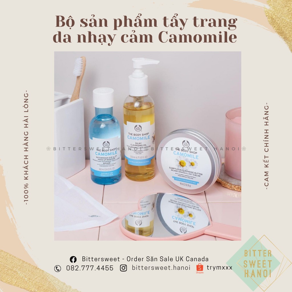 dầu tẩy trang Camomile Sumptuous Cleansing Butter Dầu tẩy trang THE BODY SHOP 200ml