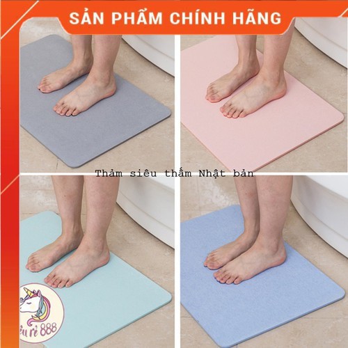 Thảm Chải Nhà, Thảm Lau Chân Đá Nhật Bản Siêu Thấm Hút, Chống Trơn Trượt, Kháng Khuẩn Hiệu Quả Cho Gia Đình Của Bạn HKT