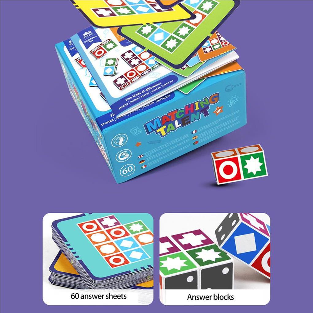 Bộ Đồ Chơi Xếp Hình Bằng Gỗ Luyện Tập Trí Thông Minh Cho Bé