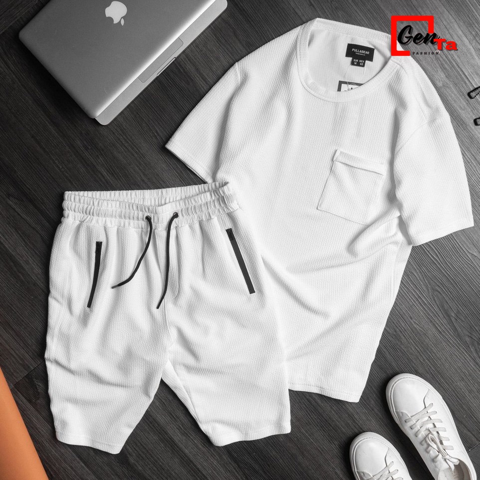 Bộ quần áo thể thao Nam GENTA FASHOIN best and premium tay ngắn vải Cotton- BTT001
