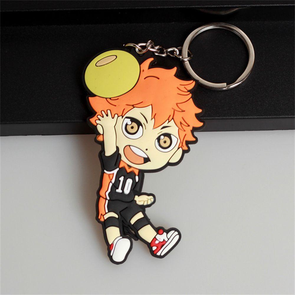 LANFY Móc Chìa Khóa In Hình Nhân Vật Anime Haikyuu Dùng Làm Quà Tặng Sinh Nhật / Trang Sức