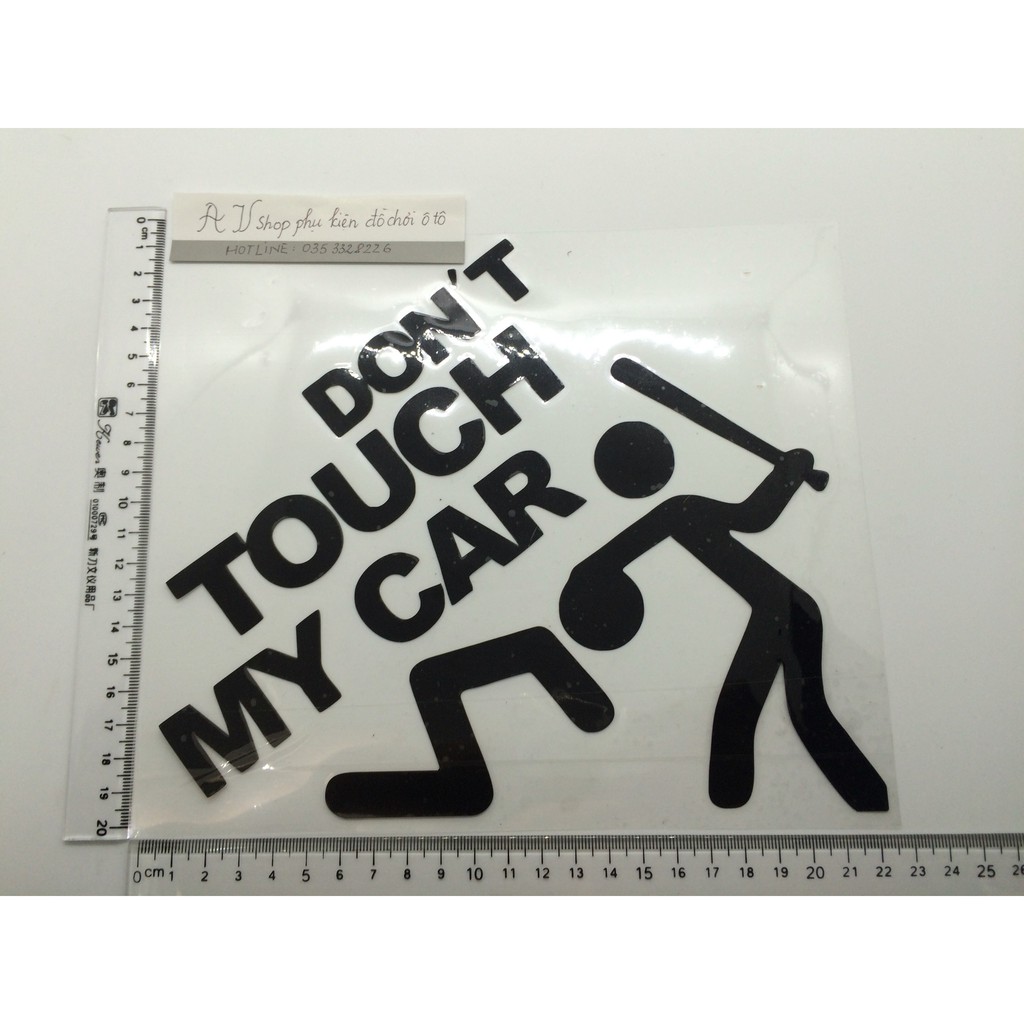 Decal DONT touch my car