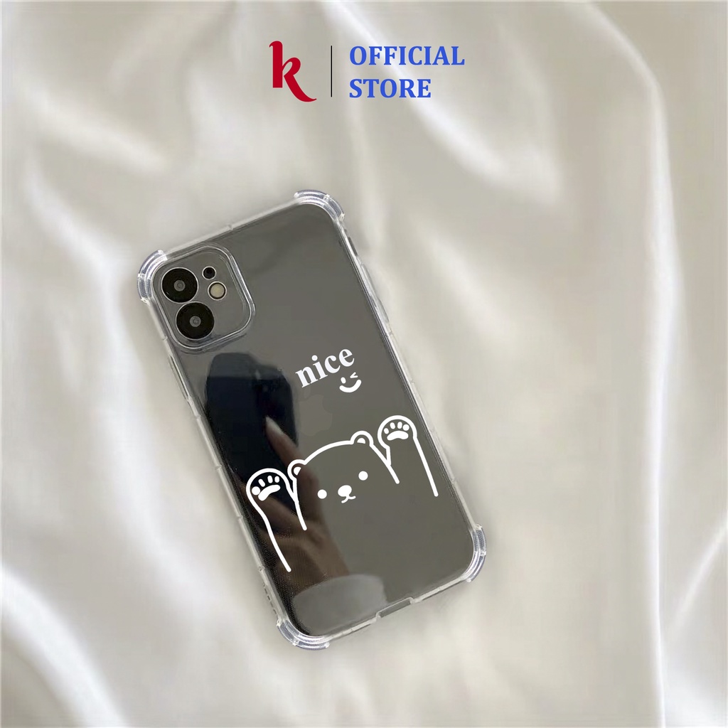Ốp lưng iphone gấu đôi chống sốc trong suốt case 14plus 14 pro max 13 12 promax 11 mini 6 6s 7 8 plus x xr xs Se