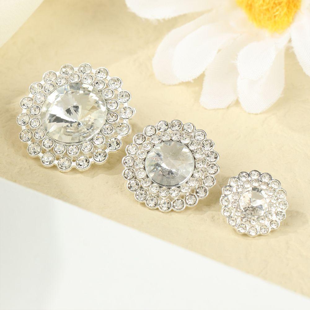 LANSEL Set 10 Nút Áo Hình Viên Kim Cương Giả Cao Cấp Tiện Dụng