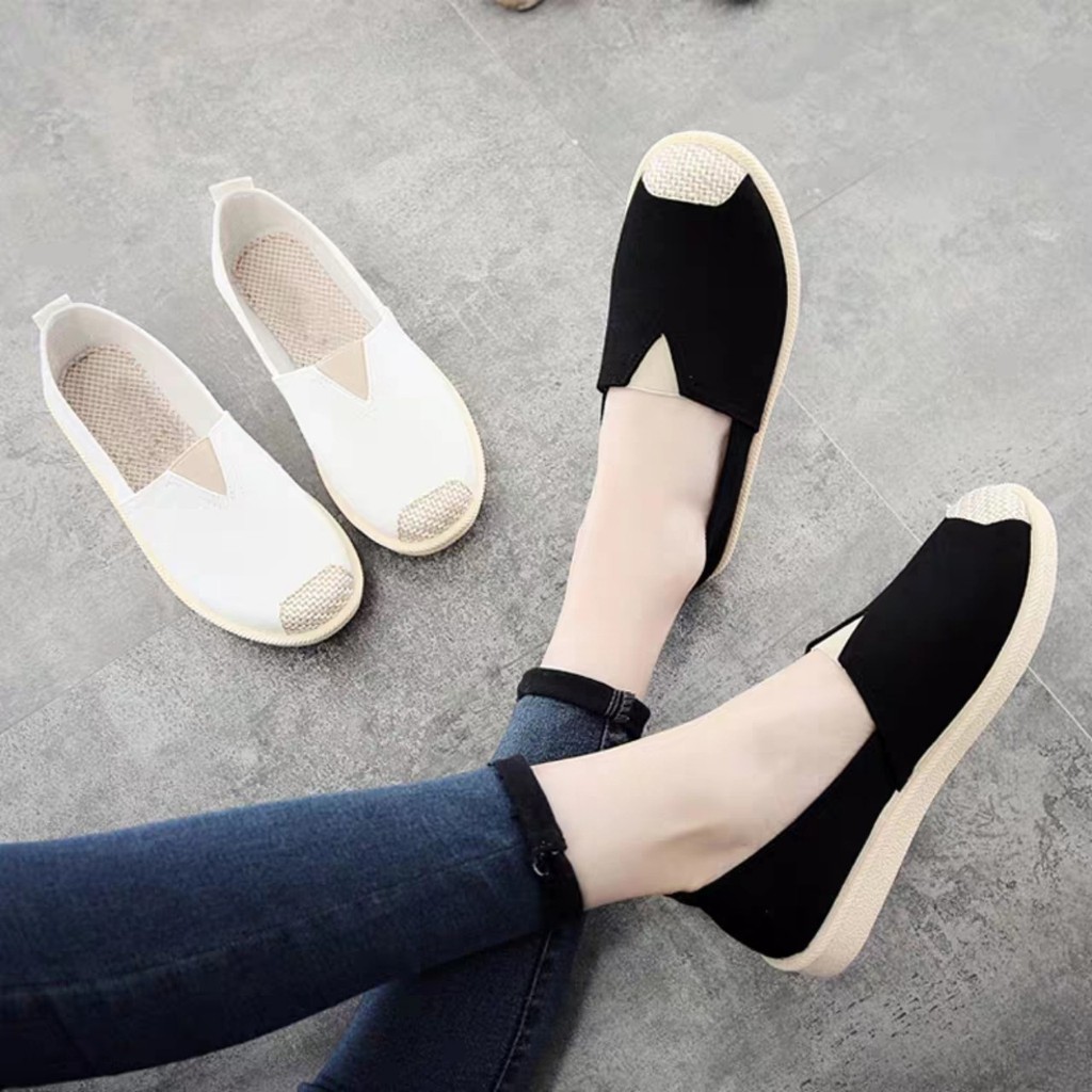 [HÀNG MỚI VỀ]Giầy lười đế cao su phối màu trẻ trung - SHG001 | BigBuy360 - bigbuy360.vn
