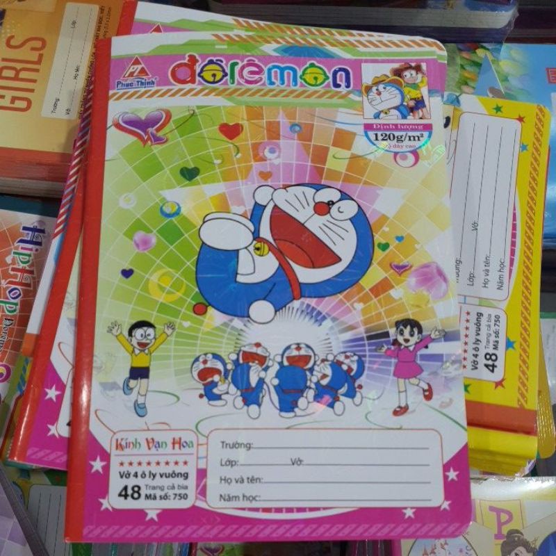 Combo 10 quyển vở ôli 4 ly không thấm không nhoè mực