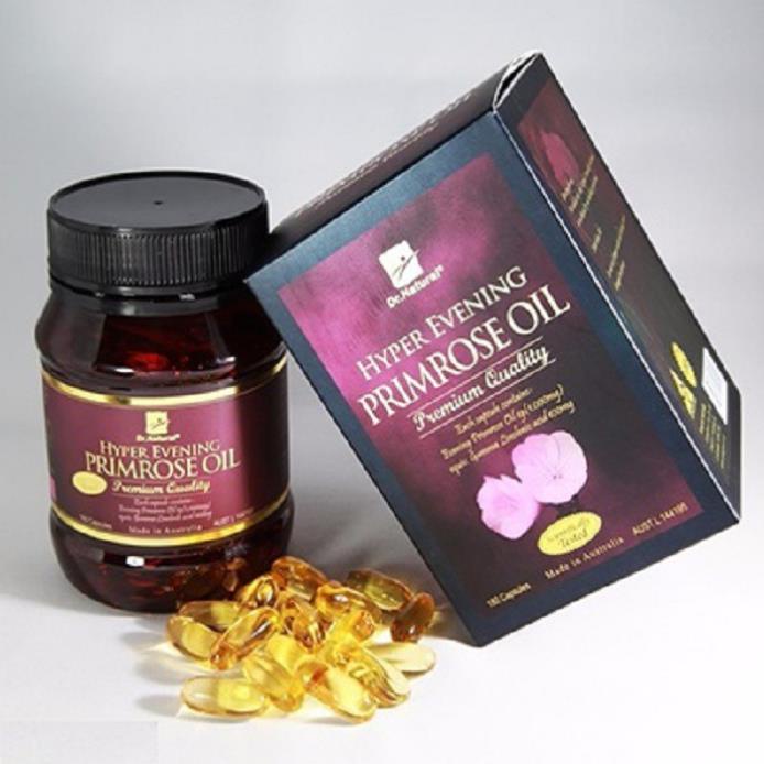 Tinh dầu hoa anh thảo Dr.Natural Hyper Evening Primrose Oil Bổ sung nội tiết tố giúp trắng da mờ nám hộp 180 viên