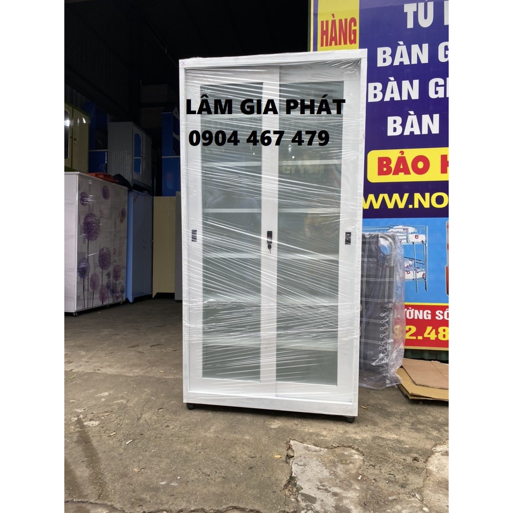 Tủ hồ sơ kiếng cửa lùa sơn tĩnh điện giá cạnh tranh