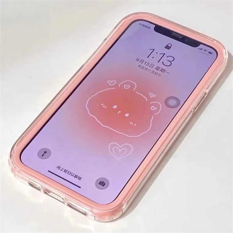 Ốp Điện Thoại Silicon Dày Chống Sốc 3 Trong 1 Cho iPhone 13 Pro Max 12 11 Pro Max X XS Max XR 6 6s 7 8 Plus SE2020