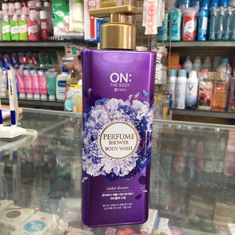 Sữa tắm dưỡng ẩm ON THE BODY 500g (đủ màu)