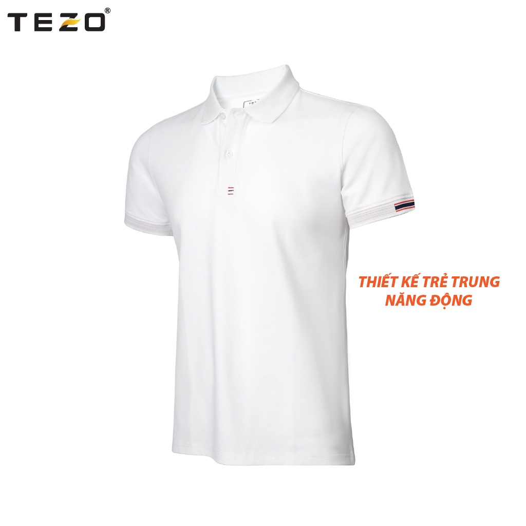 [Mã BMBAU50 giảm 7% đơn 150K] Áo polo nam Tezo, áo thun nam phối màu lịch sự trẻ trung năng động 2112APCB02