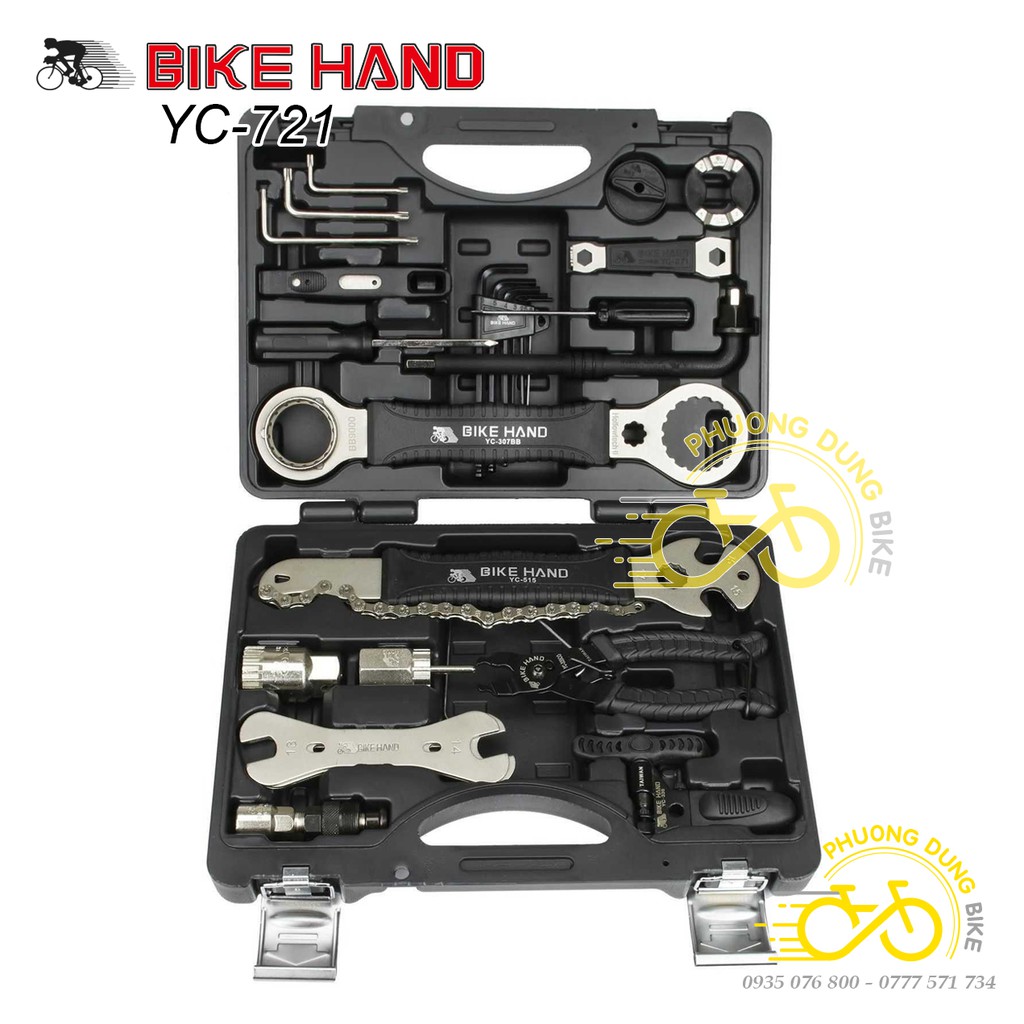 Bộ dụng cụ sửa chữa xe đạp BIKE HAND YC-721 - 22 Món