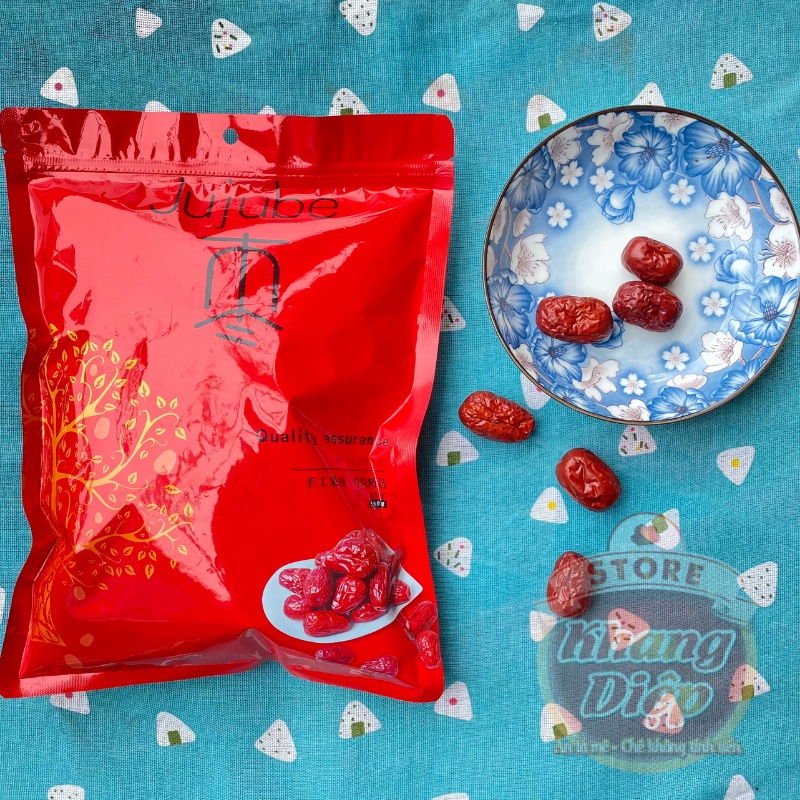 Táo đỏ hàn quốc boeun jujube hồng táo loại 1 túi 500 gram táo đỏ hữu cơ