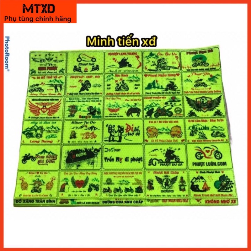 Tem cảnh báo phản quang tổ ong 10 hình