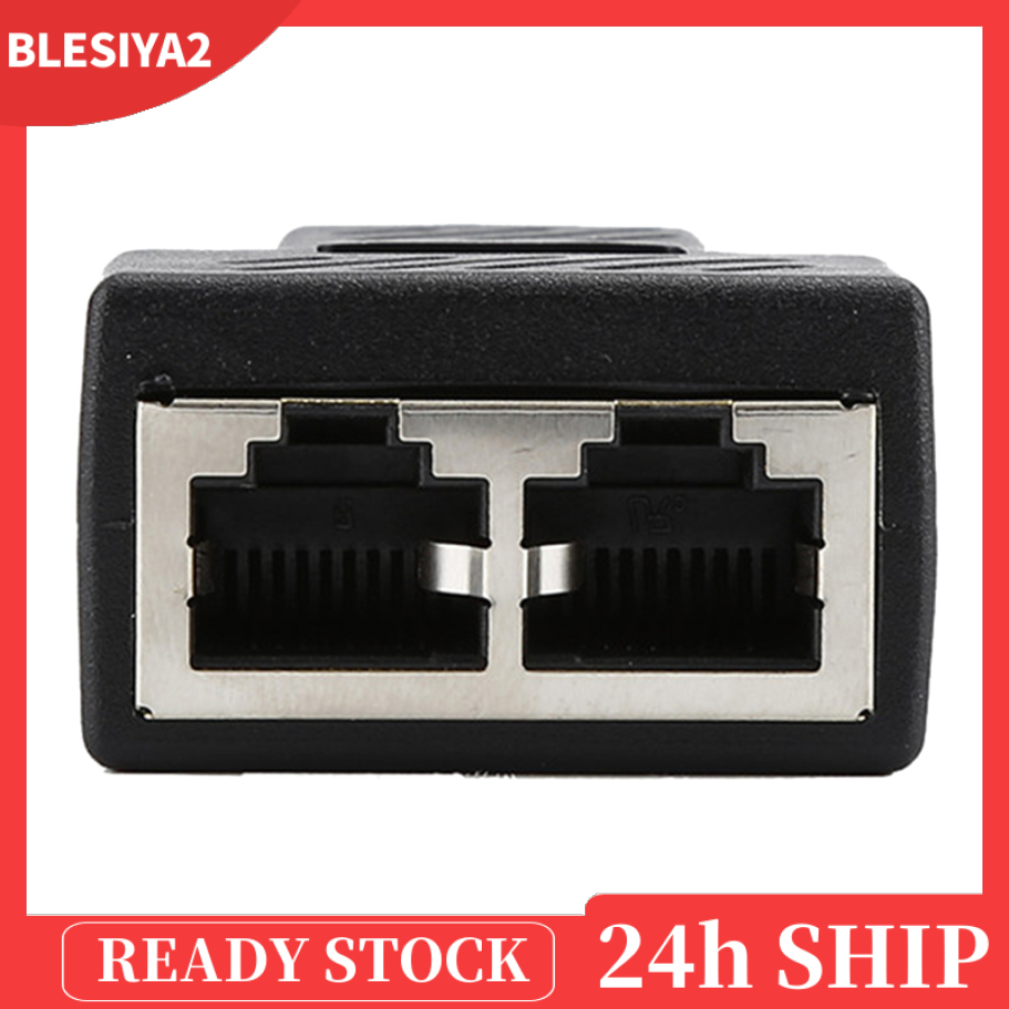 (Hàng Mới Về) 1x Rj45 8p8c 1 Sang 2 Female Chia Cổng Mạng Màu Đen | BigBuy360 - bigbuy360.vn