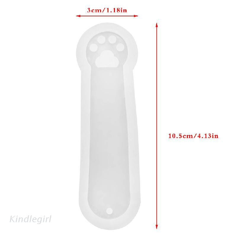 Khuôn Silicone Làm Đánh Dấu Sách Hình Chân Mèo