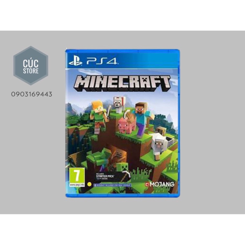 Đĩa chơi game PS4: Minecraft Starter collection