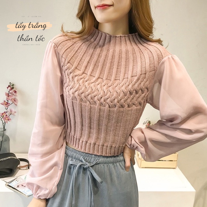 Áo len croptop size S