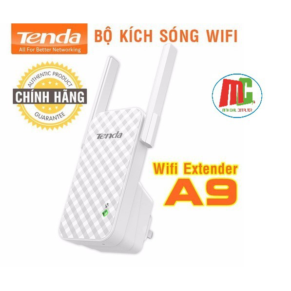 Repeater Wifi Tenda A9 Tốc Độ 300Mbps - Bộ Kích Sóng Wifi - Hàng Chính Hãng